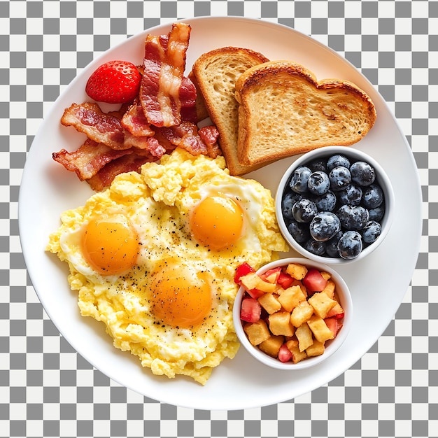 colazione classica con uova strapazzate