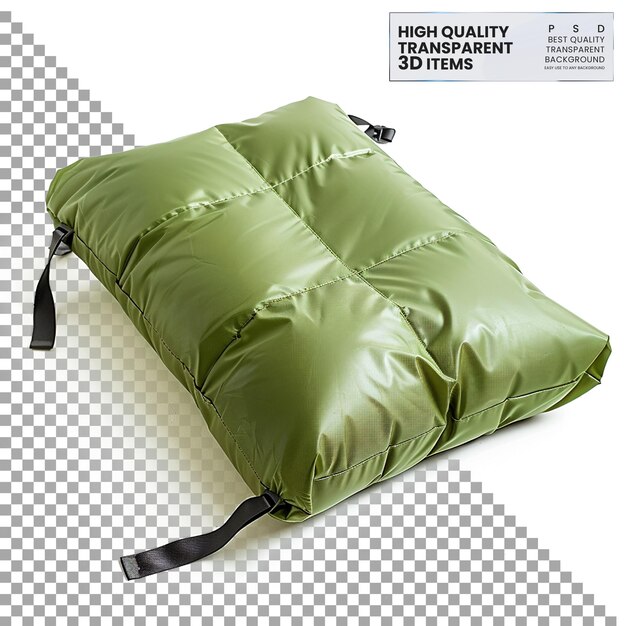 Colchón inflable para acampar Colchón de aire para dormir en un fondo transparente