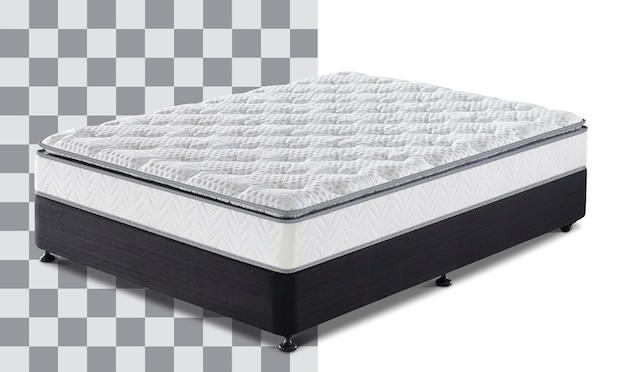 Un colchón del sofá-cama nuevo en un fondo transparente