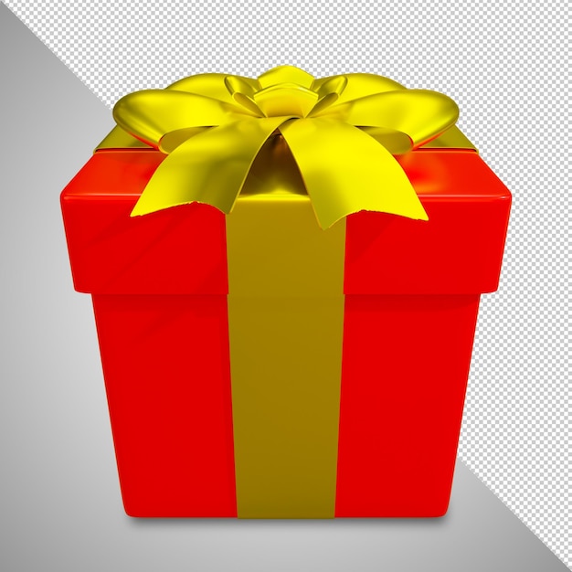 coleção de caixas de presente vermelhas 3D. objeto PNG