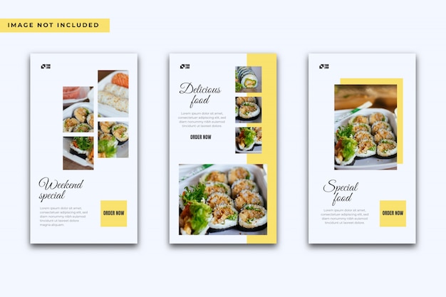 Coleção de modelos para restaurantes