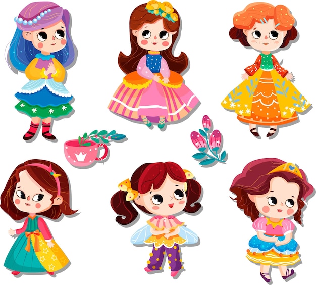 Coleção de Princesas de desenhos animados