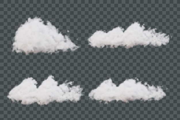 Coleção realistic cloud d render