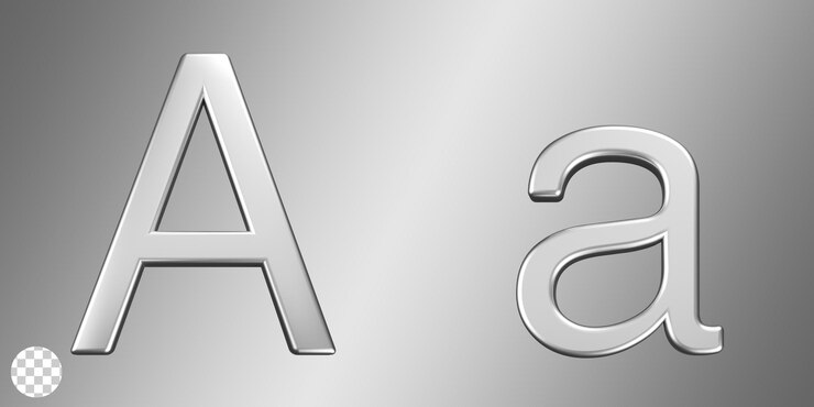 PSD colección de alfabetos en 3d