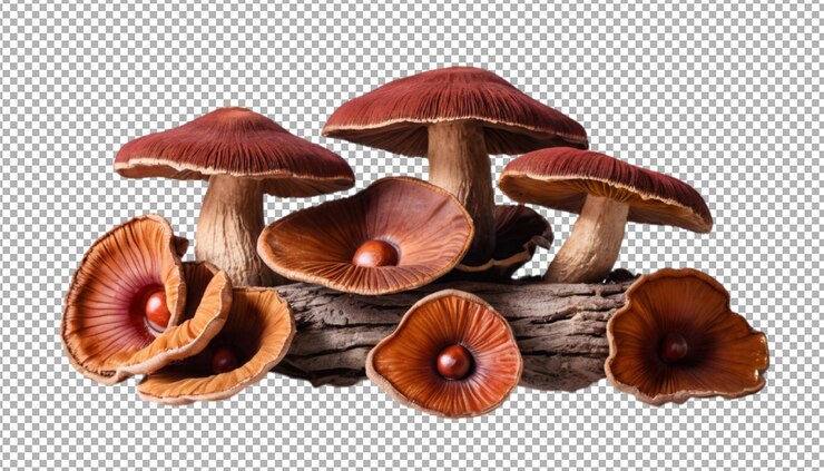 Colección de beneficios de los hongos reishi