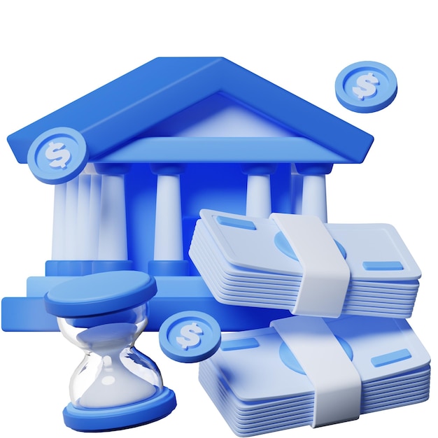 una colección de casas en miniatura con una casa azul y una casa azul con una manilla de una hora girar en el hou