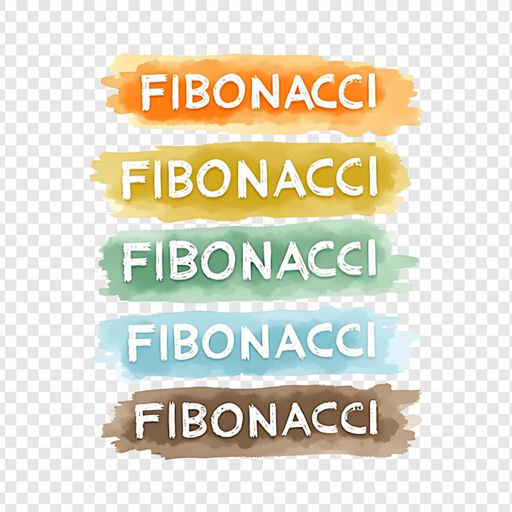 PSD una colección de diferentes tipos de color fibonacci