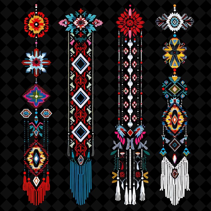 PSD una colección de diseños coloridos que incluyen la palabra " la " paz "