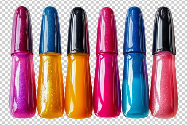 Colección de esmalte de uñas brillante y colorido