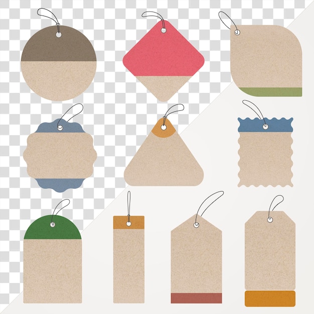 Colección de espacio de texto de clipart imprimible transparente para la compra de etiquetas png.