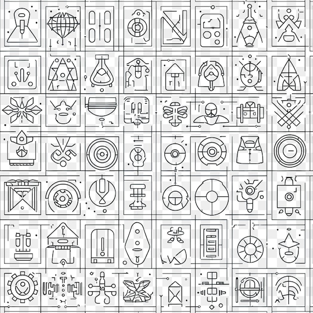 Una colección de iconos que incluyen una cruz y una cruz