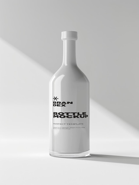 Colección de maquillas de botellas minimalistas