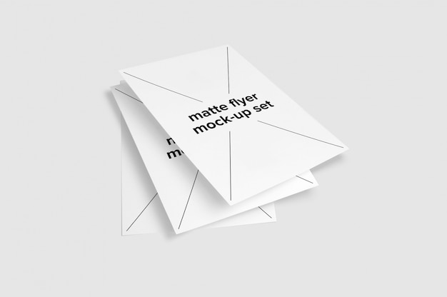 Colección de mock up de folletos