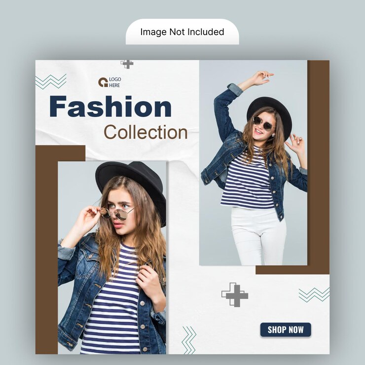 PSD colección de moda de moda anuncio en las redes sociales