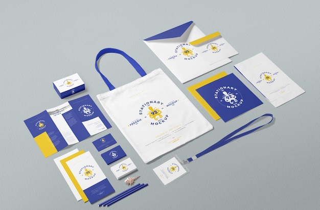 colección de papelería de negocios
