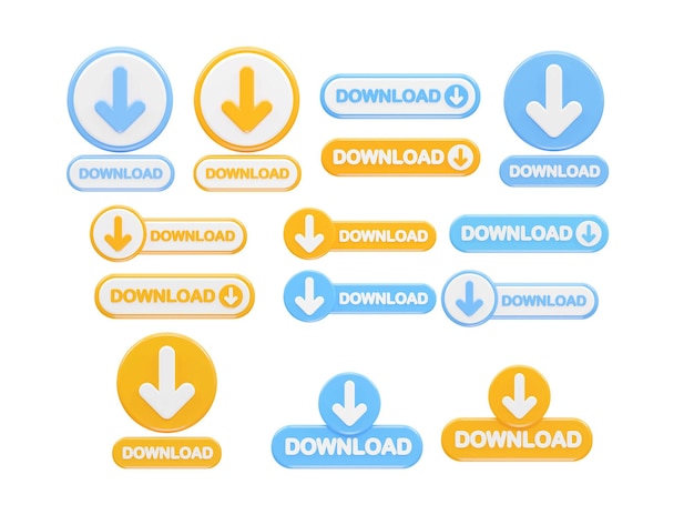 una colección de signos de direcciones web que incluyen u s com y descarga