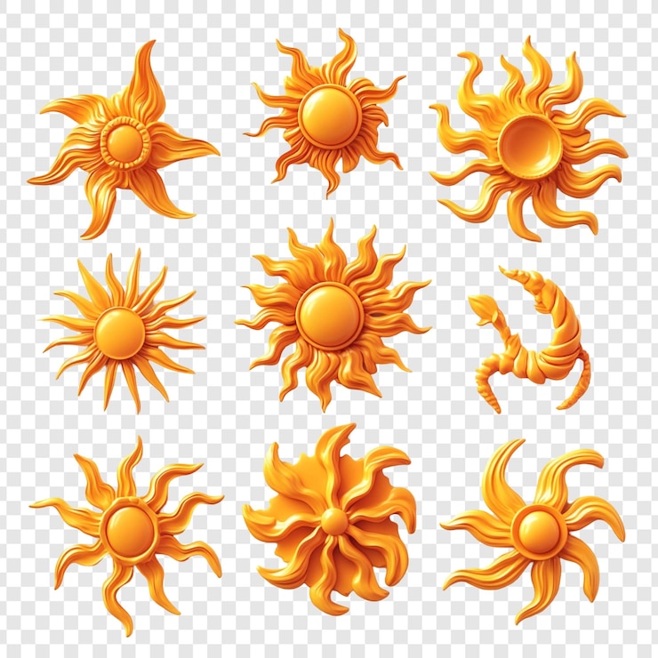 PSD colección del sol dorado