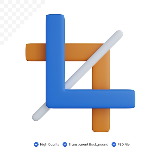 colheita de ícone de renderização 3D isolada