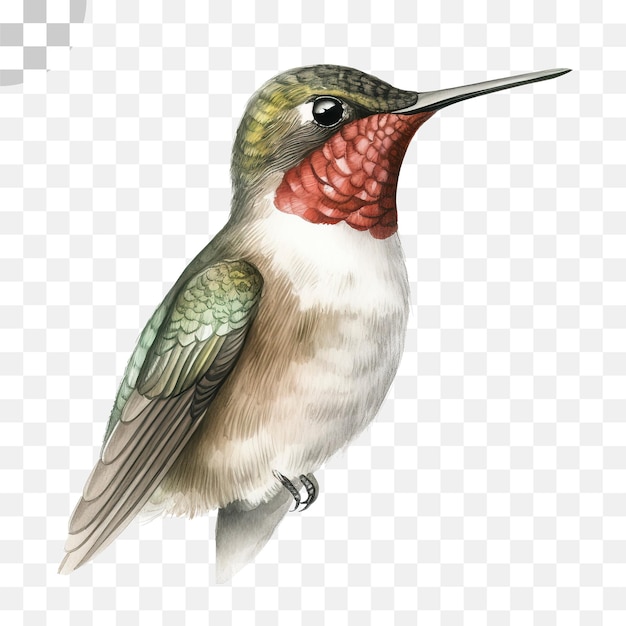 PSD un colibrí que está sentado sobre un fondo transparente - colibrí png descargar