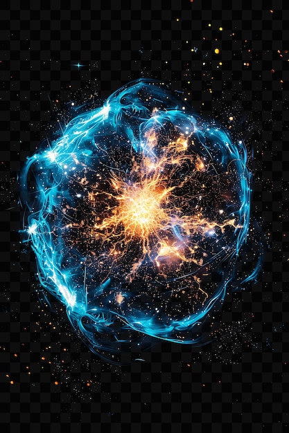 PSD colisão de estrelas de nêutrons explosão com ondas gravitacionais ne effect fx film background overlay art