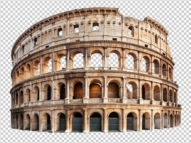 PSD un coliseo romano en un fondo transparente