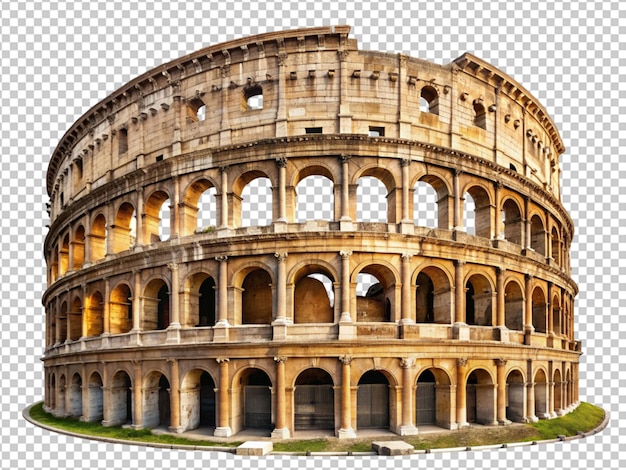 PSD un coliseo romano en un fondo transparente