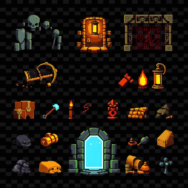 PSD un collage de diferentes imágenes, incluido el título del juego