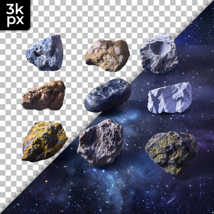 PSD un collage de diferentes rocas y un fondo negro con un fondo blanco y negro