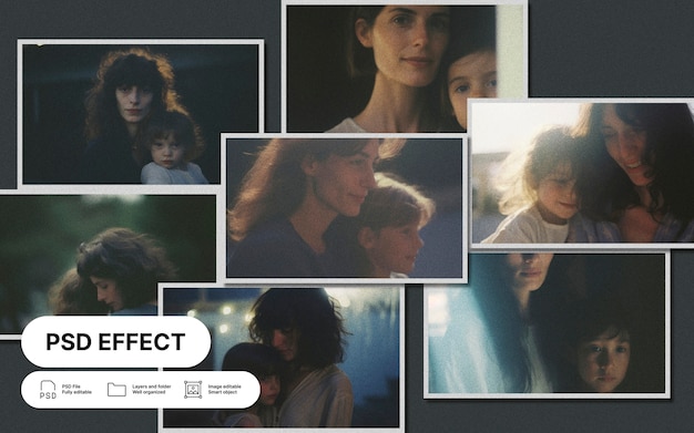 Collage-Gitter-Text-Effekt