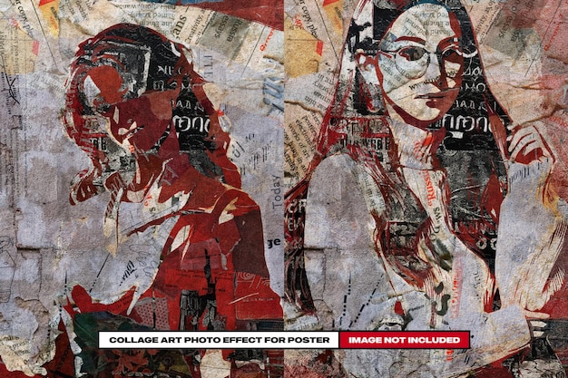 Collage-Kunsteffekt für Poster