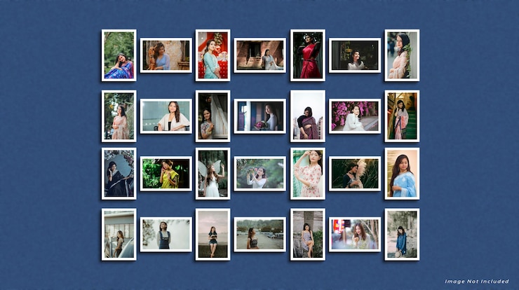 PSD collage de moda