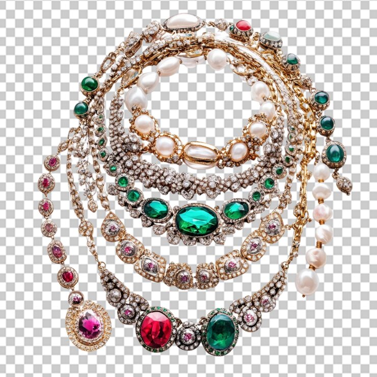 PSD collar aislado sobre un fondo transparente