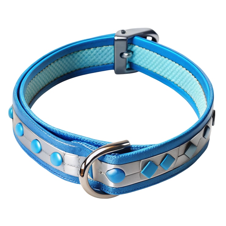 PSD collar de mascota aislado sobre un fondo blanco