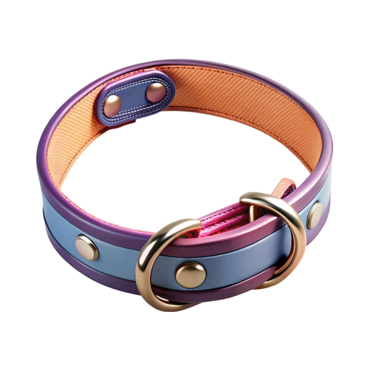 PSD collar de mascota aislado sobre un fondo blanco