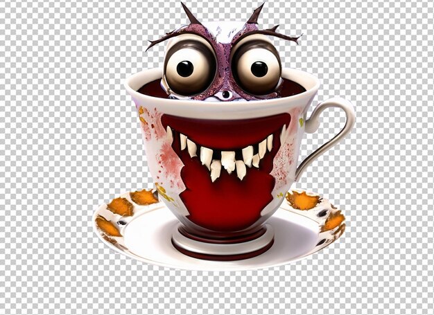 Collection 3d De Silhouettes De Tasse D'halloween