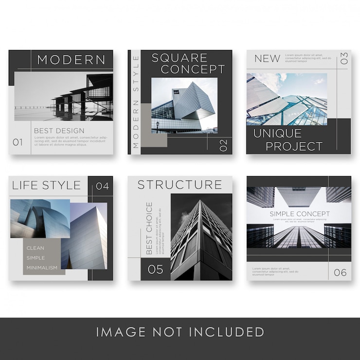 PSD collection d'architecture de médias sociaux avec modèle de couleur noire