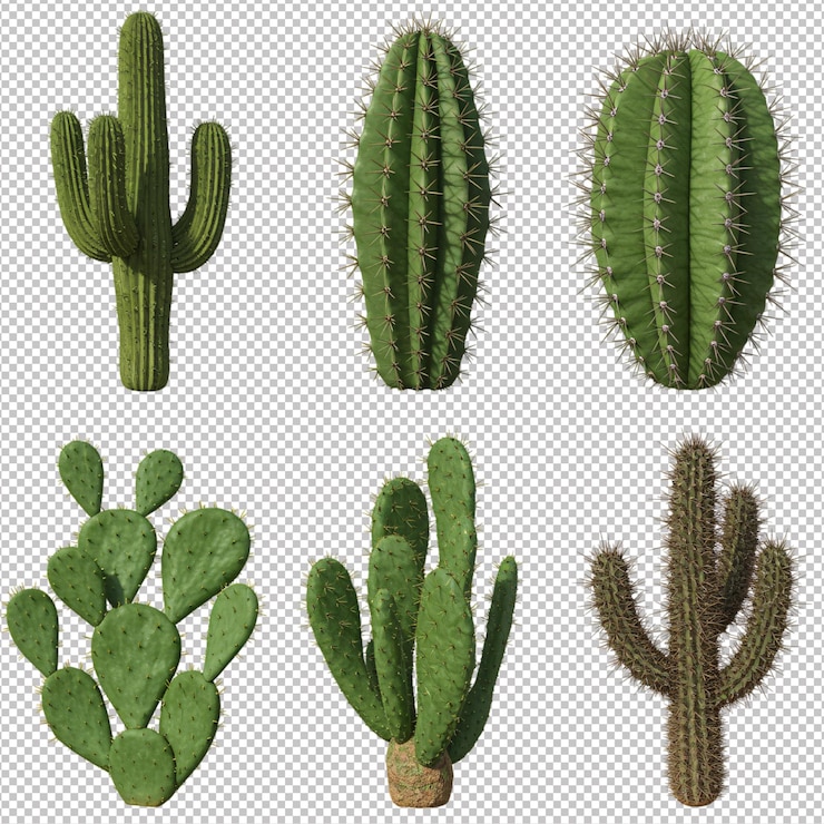 PSD collection de cactus