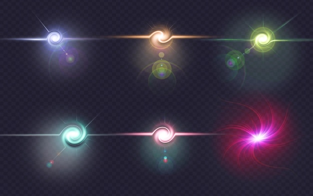 Collection colorée de lumière parasite électrique