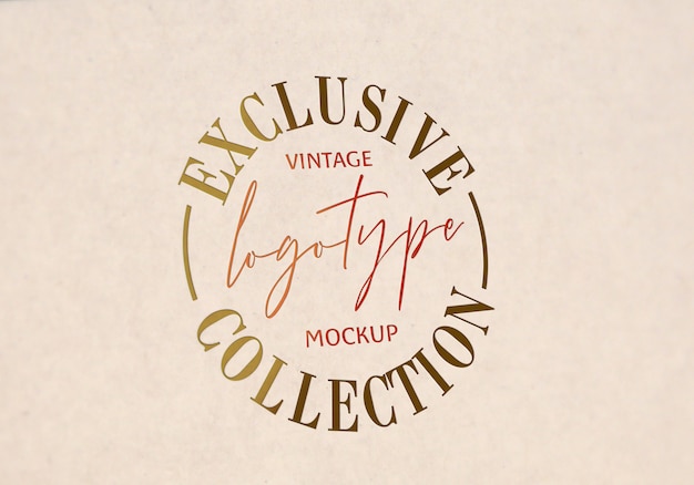 PSD collection exclusive de logos vintage vintage