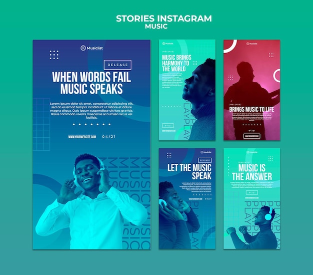 Collection D'histoires Instagram Pour Les Amateurs De Musique