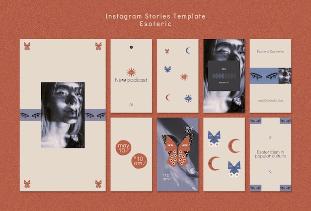 Collection d'histoires Instagram pour le mysticisme et l'ésotérisme