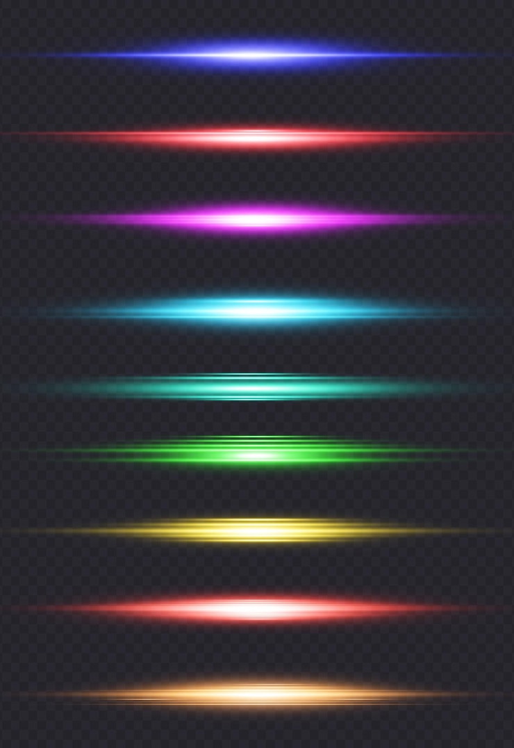 PSD collection de lumière parasite réaliste