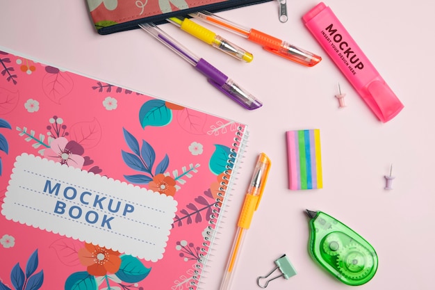 Collection de papeterie colorée pour ados et enfants