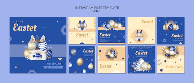 Collection De Publications Instagram Pour La Célébration De Pâques