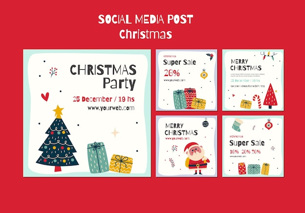 Collection De Publications Instagram Pour Noël