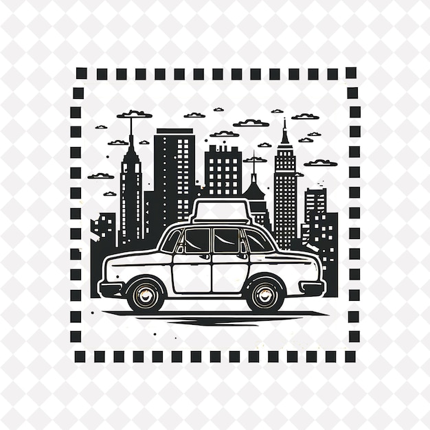 PSD collection de timbres de véhicules png arrière-plan propre et conceptions vectorielles pour les chemises clipart svg psd