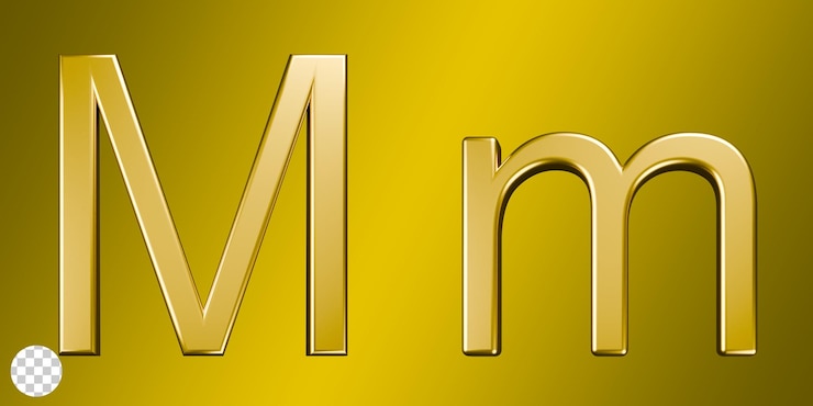 PSD collezione di alfabeti 3d