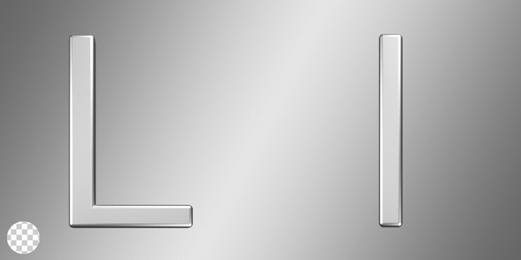 PSD collezione di alfabeti 3d