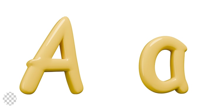 PSD collezione di alfabeti 3d