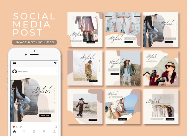 Collezione di modelli di moda post